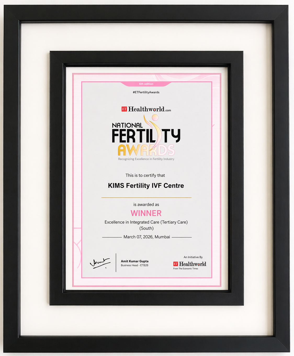 Excellence in Integrated Care (Tertiary Care) – South Zone
